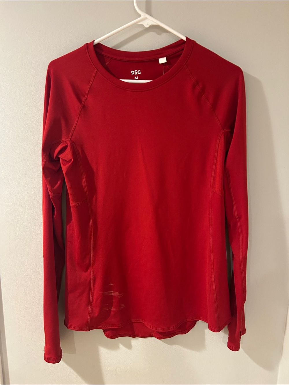 DSG Women's Long Sleeve Crewneck Top - Red